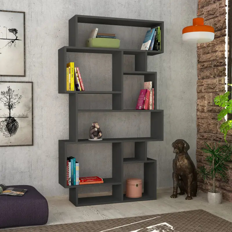 Modern Bookcase Display Unit Tall 168.5cm