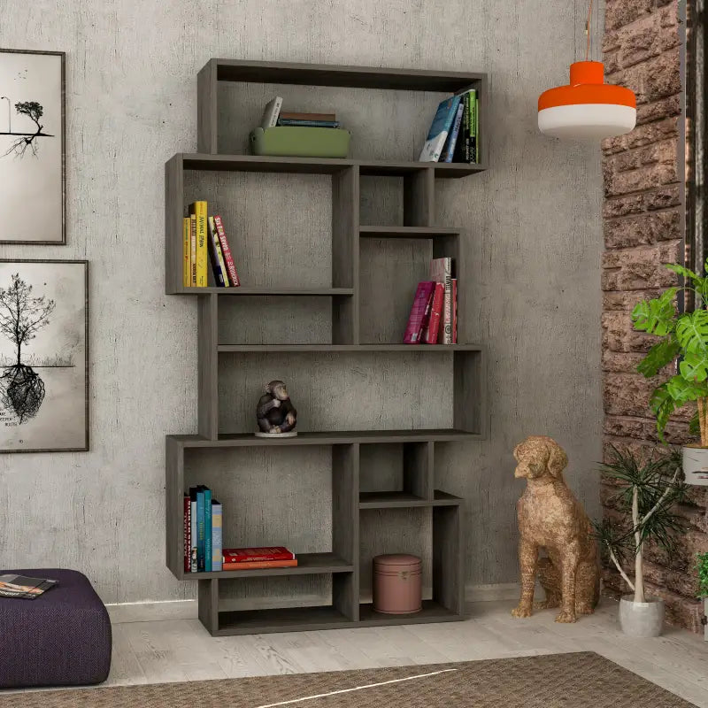 Modern Bookcase Display Unit Tall 168.5cm