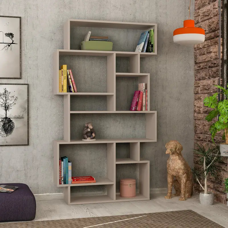 Modern Bookcase Display Unit Tall 168.5cm