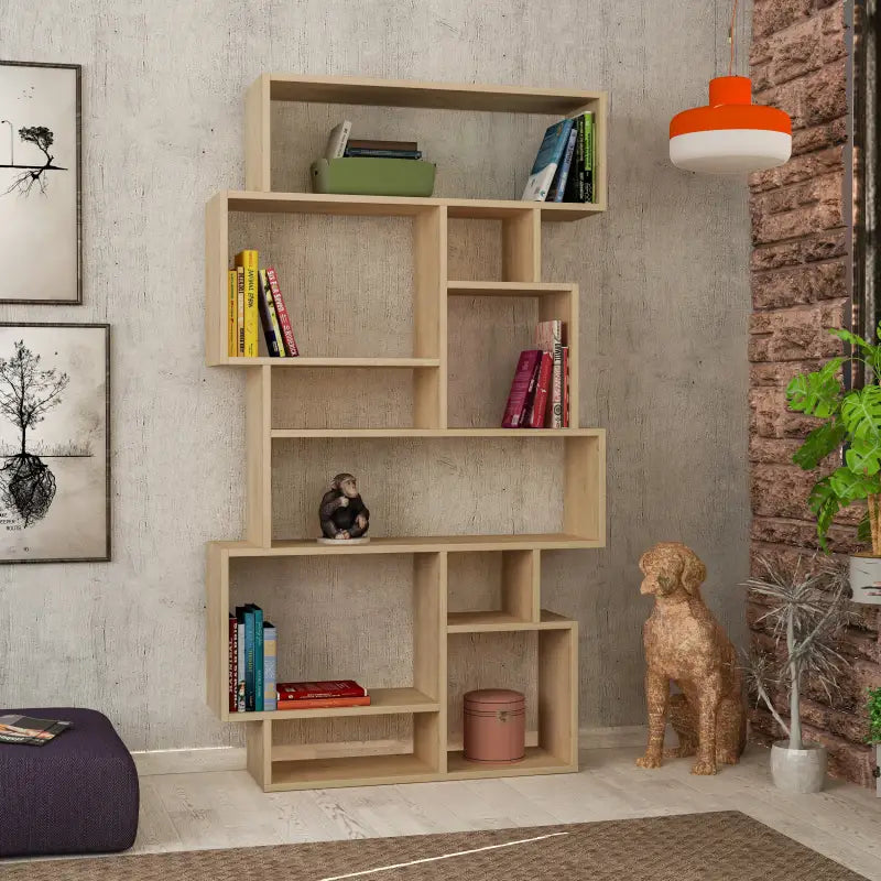Modern Bookcase Display Unit Tall 168.5cm