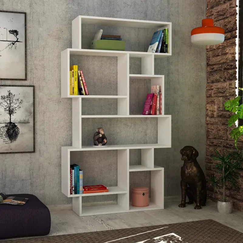 Modern Bookcase Display Unit Tall 168.5cm